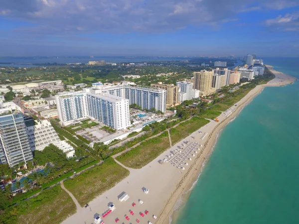 Aerial Miami Beach resorts — Stock Photo, Image