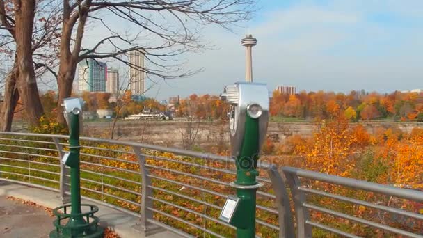 Cena de turismo Niagara Falls — Vídeo de Stock