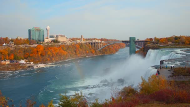 Tour scene Niagara Falls — Stock Video