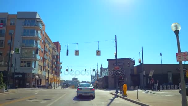 Frente al mar centro de la ciudad de Cincinnati Ohio — Vídeo de stock