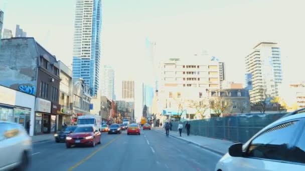 Велосипеді через Торонто, Канада — стокове відео