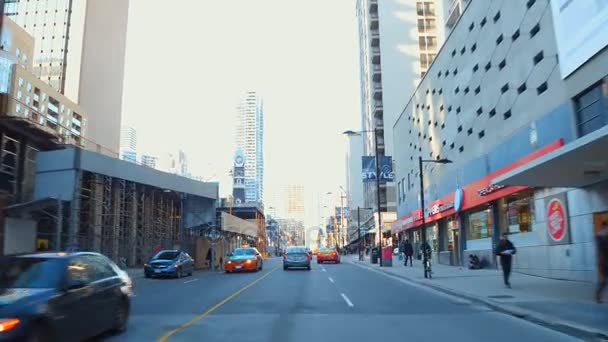 Centro Toronto Yonge Street — Video Stock