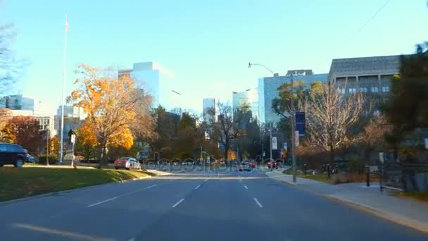 Körning på Queens Park Crescent W — Stockvideo