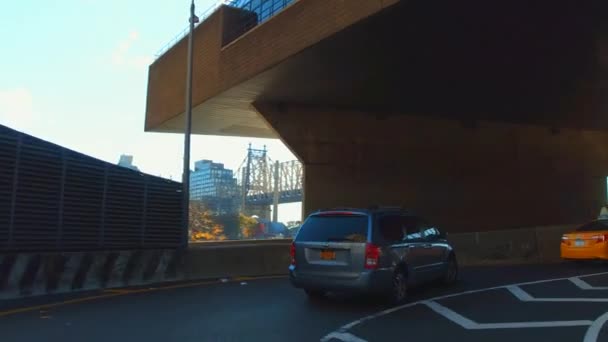 Condução no FDR Nova Iorque — Vídeo de Stock