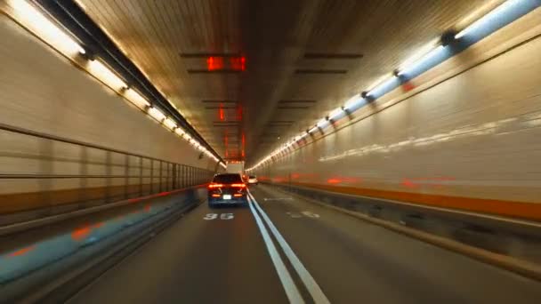 オランダ トンネル ニューヨーク — ストック動画