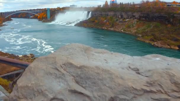 Niagarafälle aufdecken — Stockvideo