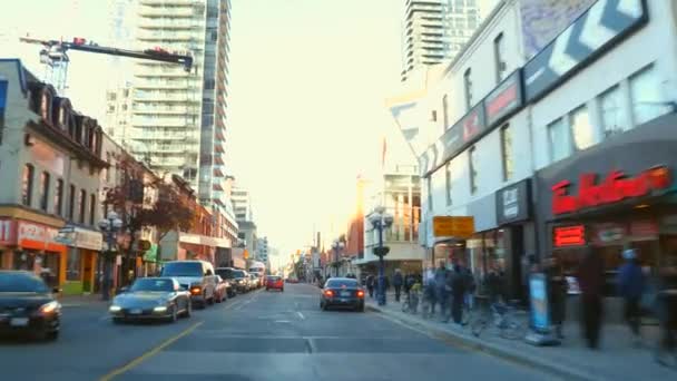 Guidare in giro per Toronto Canada — Video Stock