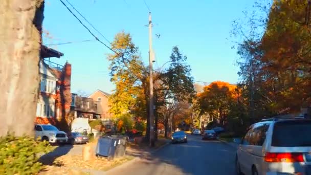 Высококлассный жилой район Торонто Канада — стоковое видео