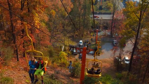 Gatlinburg Skylift stock de vídeo — Vídeo de Stock