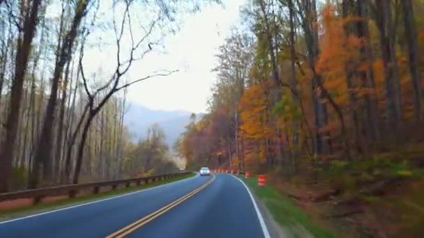 Projížděl Gatlinburg a Smokey Mountains — Stock video