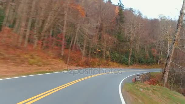 Conduzir através de Gatlinburg e das Montanhas Smokey — Vídeo de Stock