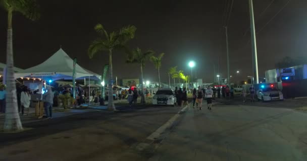 Miami Art Basel la nuit 4k — Video