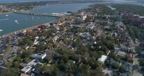 Luchtfoto video St Augustine Florida — Stockvideo