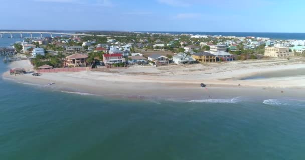 Luftbild vom Strand Augustine — Stockvideo
