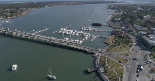 Aerial video St Augustine Florida — Stockvideo