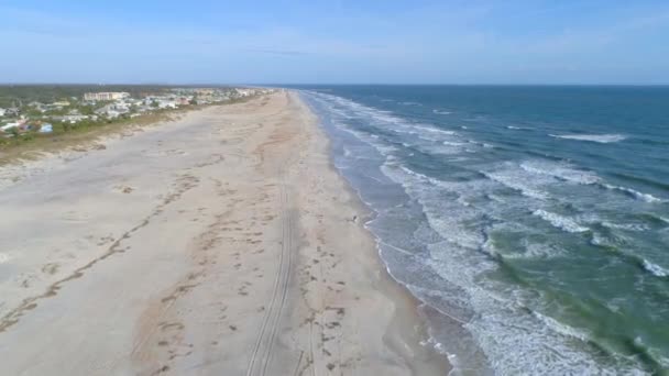 Línea aérea de St Augustine Beach 4k 60p — Vídeos de Stock