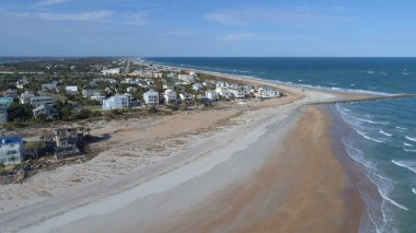Aerial image of Vilano Beach St Augustine clipart