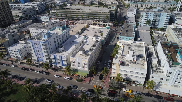 Miami Beach Ocean Drive havadan görüntü