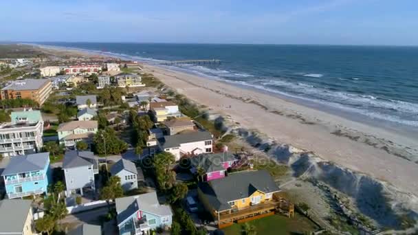 Ferienhäuser am Strand st augustine fl — Stockvideo