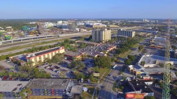 Luchtfoto video International Drive Orlando Fl — Stockvideo