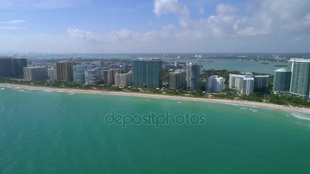Panorama aéreo Bal Harbour y Haulover — Vídeo de stock