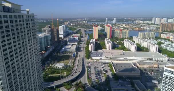 Vídeo aéreo Sunny Isles Florida 4k 60p — Vídeo de Stock