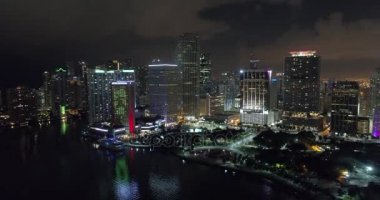 Hava gece video Downtown Miami