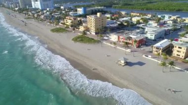 Havadan görüntüleri Hollywood Beach Fl