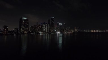 Gece 4k hava video Brickell 60p