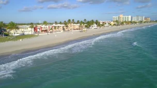 Filmagem aérea Hollywood Beach FL — Vídeo de Stock