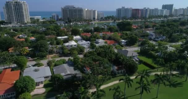 Miami mansiones de vídeo aéreo — Vídeos de Stock
