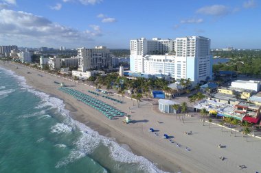 Havadan görüntü Hollywood Beach Fl
