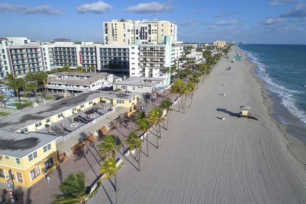 Aerial image Hollywood Beach FL — Stock Photo, Image