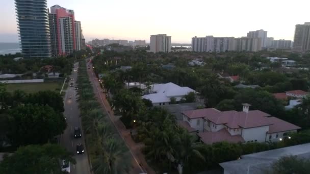 Letecký dron zastřelil Golden Beach Florida — Stock video