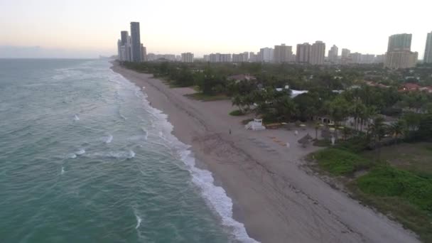 Légi drone lövés Golden Beach, Florida — Stock videók