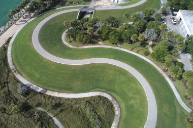 Güney Pointe Park Miami Beach Fl, havadan görüntü