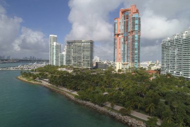 Havadan görüntü Güney Pointe Miami Beach