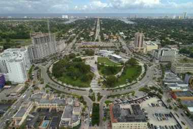 Young Circle Hollywood FL aerial photo clipart