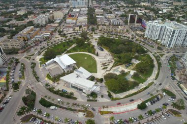 Young Circle Hollywood FL aerial photo clipart