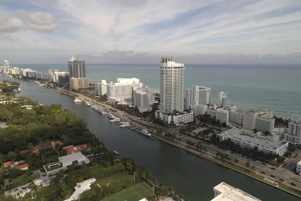 Havadan görüntü Miami Beach Fl — Stok fotoğraf