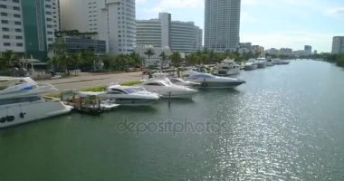 Miami Beach bölgesinde hava video Mega Yatlar