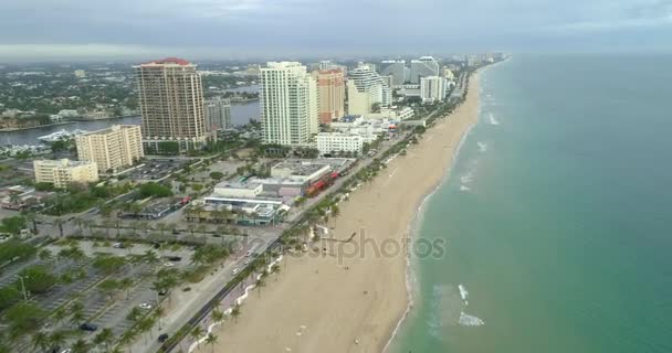 Imágenes aéreas de drones Fort Lauderdale Florida 4k 60p — Vídeo de stock