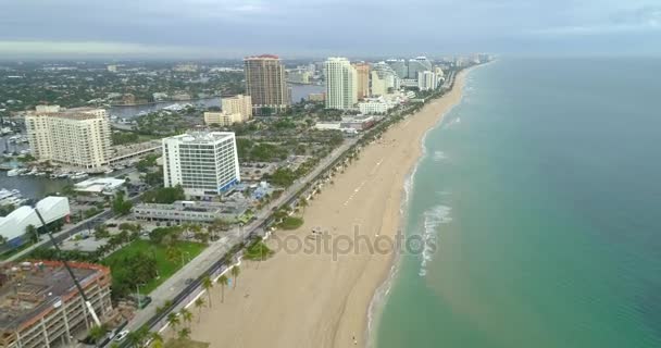 Letecké video z Florida Fort Lauderdale — Stock video