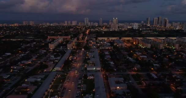 Luchtfoto beeldmateriaal Hallandale Florida — Stockvideo