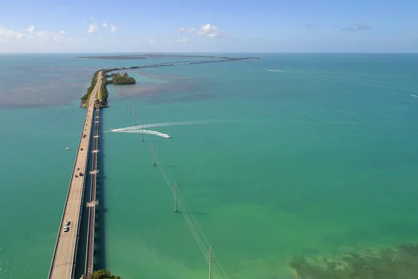 Florida Keys Overseas Rodovia imagem aérea — Fotografia de Stock