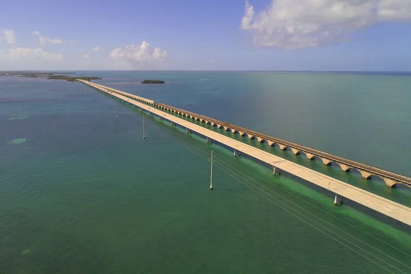 Florida Keys Overseas Highway flyfoto – stockfoto