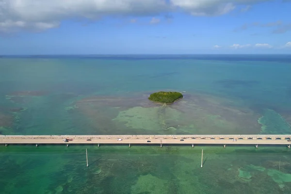 Florida Keys Overseas Highway antenn bild — Stockfoto