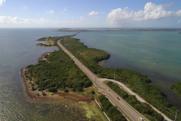 Florida Keys Overseas Rodovia imagem aérea — Fotografia de Stock