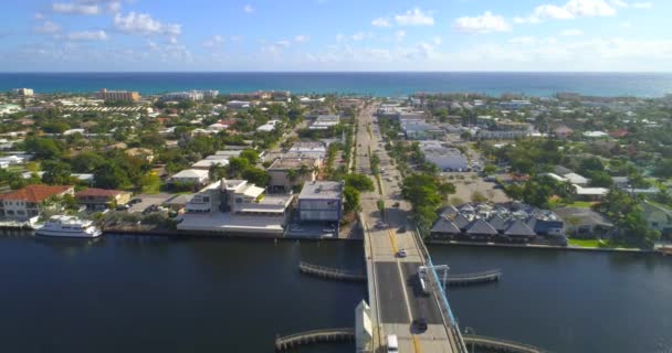 Lotnicze wideo Lauderdale nad morzem — Wideo stockowe