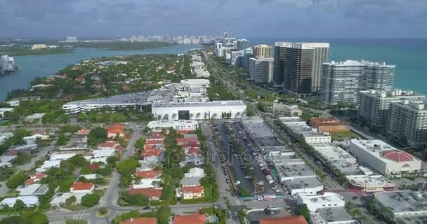 Luchtfoto video van Bal Harbour buurten — Stockvideo